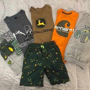 John Deere and Carhartt Kids Clothing Set Bundle